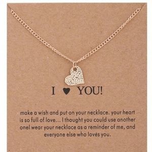 wish heart necklace
